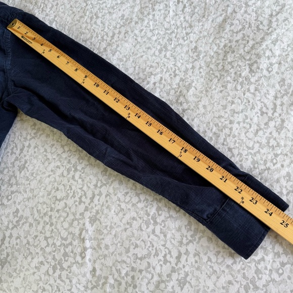 UNTUCKit Men’s Corduroy Navy Plaid Long-Sleeve Button-Down Shirt Medium Slim Fit - Picture 7 of 10